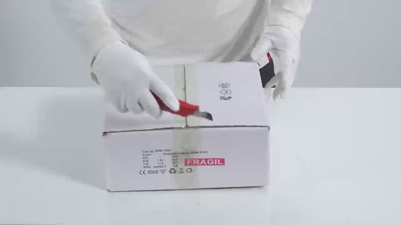 Lustra LED RFAN, Model M396-5RGB, cu Telecomanda, 3 Tipuri de Lumina plus Lumina RGB, Intensitate Reglabila, 146W, Alb