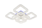 Lustra LED RFAN, Model R9161/4+4C, Cu Telecomanda, 3 Tipuri De Lumina Plus Lumina RGB, Intensitate Reglabila, 137W, Alb