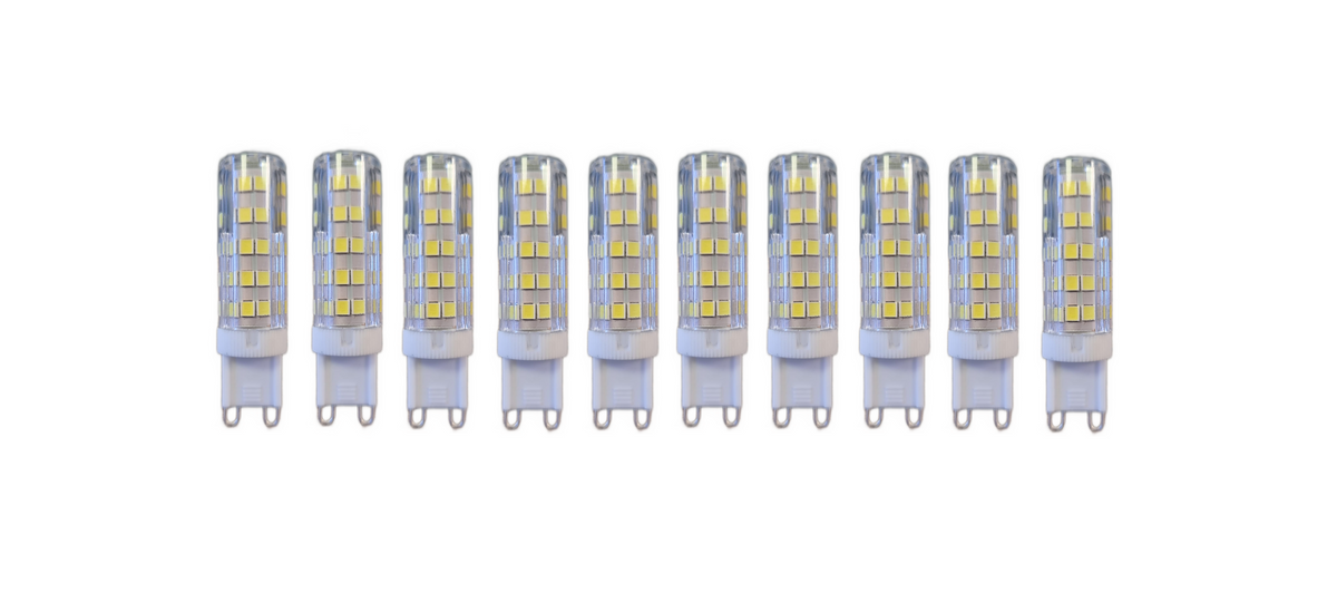 Set 10 x Becuri LED RFAN, G9, Lumina Neutra, 4000K, 7W