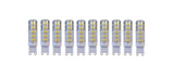 Set 10 x Becuri LED RFAN, G9, Lumina Neutra, 4000K, 7W