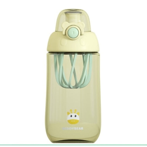 Termos Copii Cu Husa, Pai si Cana, BeddyBear, Girafa, 580 ml, Verde