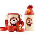Termos Copii Cu Husa, Pai si Cana, BeddyBear, Leu, 580 ml, Rosu