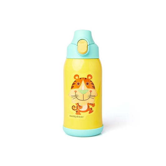 Termos Copii Cu Husa, Pai si Cana, BeddyBear, Tigru, 630 ml, Galben