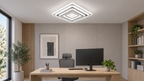 Lustra LED RFAN, Model 6526, 3 Tipuri de Lumina, 60W, Alb