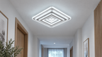 Lustra LED RFAN, Model 6526, 3 Tipuri de Lumina, 60W, Alb