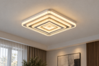 Lustra LED RFAN, Model 6526, 3 Tipuri de Lumina, 60W, Alb