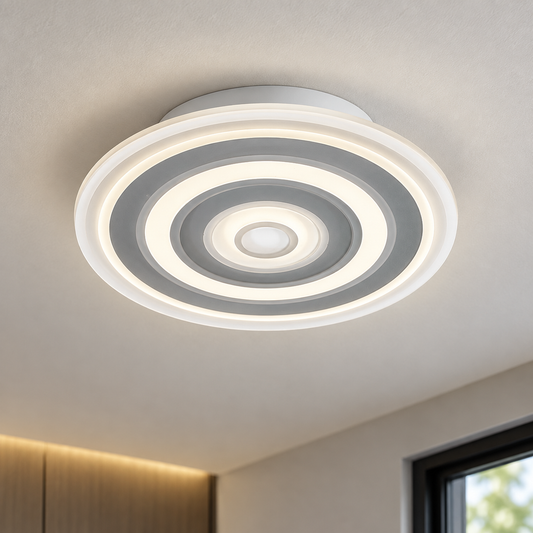 Lustra LED RFAN, Model 6527-2, 3 Tipuri de Lumina, 60W, Alb