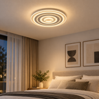 Lustra LED RFAN, Model 6527-2, 3 Tipuri de Lumina, 60W, Alb