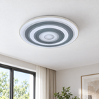 Lustra LED RFAN, Model 6527-2, 3 Tipuri de Lumina, 60W, Alb