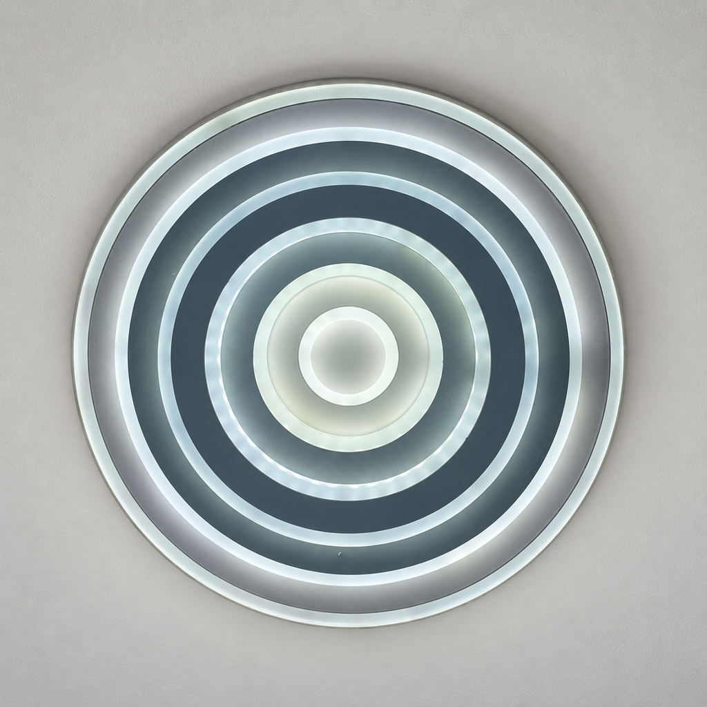 Lustra LED RFAN, Model 6527-2, 3 Tipuri de Lumina, 60W, Alb