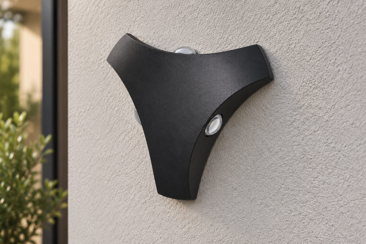 Aplica Exterior RFAN, Model L871, Material Aluminiu, IP65, Lumina Neutra, 6W, Negru