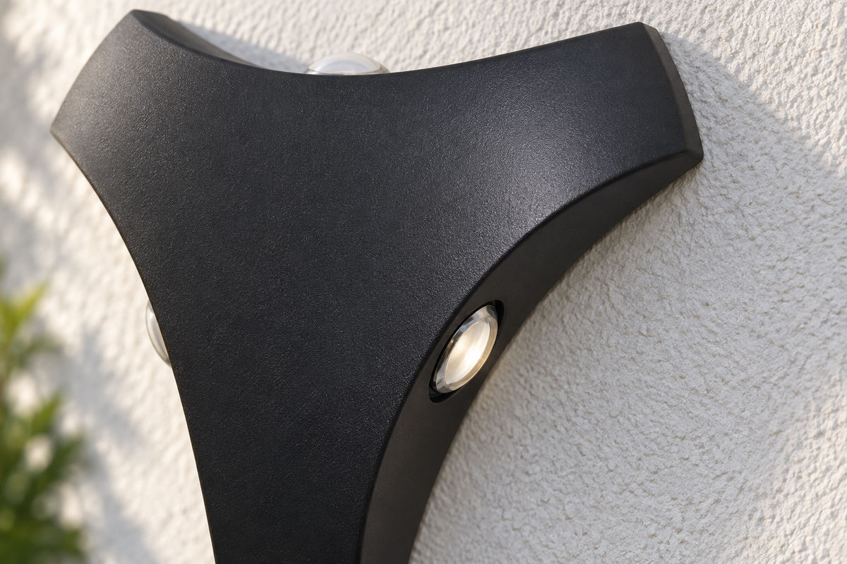 Aplica Exterior RFAN, Model L871, Material Aluminiu, IP65, Lumina Neutra, 6W, Negru