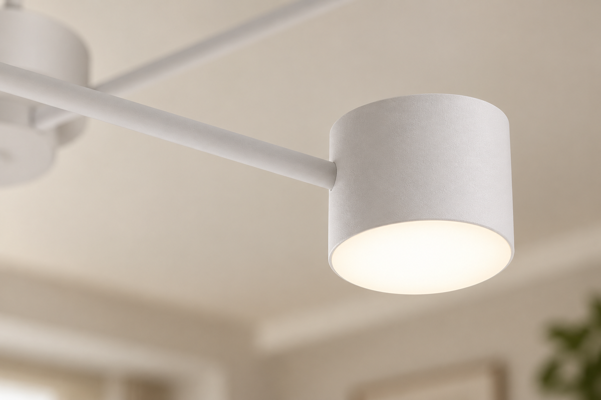 Lustra LED RFAN, Model R9029-8, cu Telecomanda, 3 Tipuri de Lumina, Intensitate Reglabila, 96W, Alb