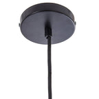 Pendul Rustic RFAN, Model 605-1, 1 x E27, Inaltime Reglabila, Negru