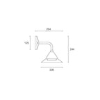 Aplica Exterior, Model 99420/16, IP54, Lumina Neutra, 20W, Negru