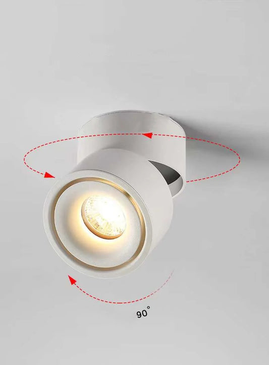 Spot LED RFAN, Model WL252502, Aplicat, Orientabil, Lumina Neutra, 4000K, 12W, Alb