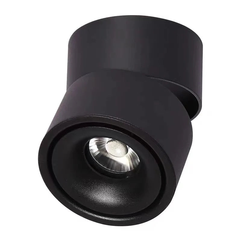 Spot LED RFAN, Model WL252502, Aplicat, Orientabil, Lumina Neutra, 4000K, 12W, Negru