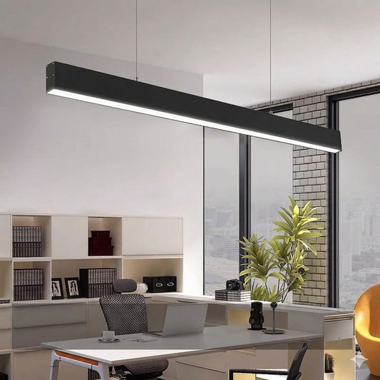 Corp LED Liniar RFAN, Interconectabil, Suspendat, 3 Tipuri De Lumina, 50W, Negru