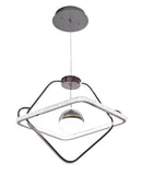 Lustra LED Tip Pendul RFAN, Model 1268/3, 3 Tipuri De Lumina, Inaltime Reglabila, 120W, Gri