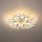 Lustra LED RFAN, Model K46/5, cu Telecomanda, 3 Tipuri de Lumina, Intensitate Reglabila, 150W, Alb