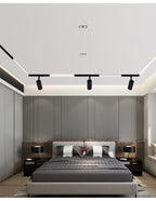 Proiector LED Sina Magnetica Incastrata, Lumina Calda, Reglabil, 12W, Negru
