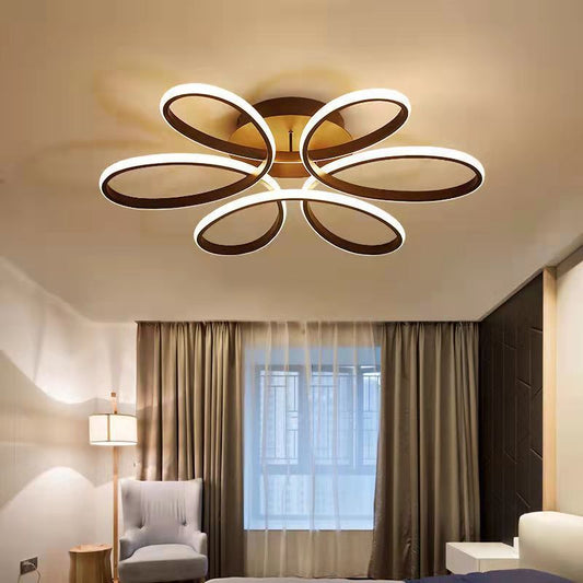 Lustra LED RFAN, Model R9075/600, Cu Telecomanda, 3 Tipuri De Lumina, Intensitate Reglabila, 79W, Negru
