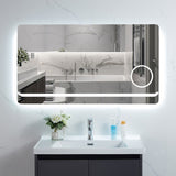 Oglinda cu LED Si Touch, Lupa Cosmetica, 90 x 60 cm, Smack