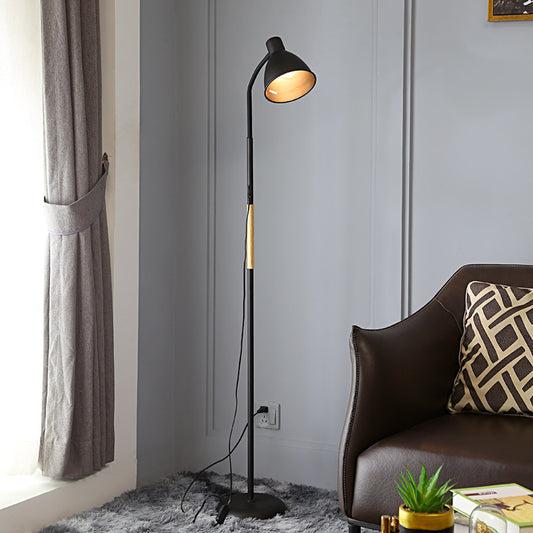 Lampadar Veioza, Model 710, Fix, Otel/Plastic/Polietilenic, Negru, Inaltime 150 cm