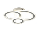 Lustra LED RFAN, Model M978-3C, cu Telecomanda, 3 Tipuri de Lumina, Intensitate Reglabila, 178W, Alb