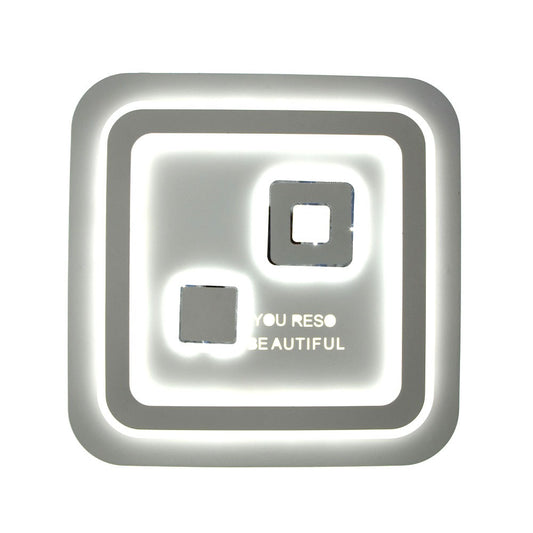 Lustra LED RFAN, Model 202, cu Telecomanda, 3 Tipuri de Lumina, Intensitate Reglabila, 200W, Alb