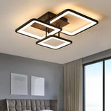 Lustra LED RFAN, Model K002-3, cu Telecomanda, 3 Tipuri de Lumina, Intensitate Reglabila, 61W, Maro