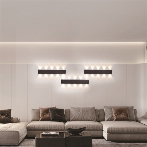 Aplica LED RFAN, Model C20990, 3 Tipuri De Lumina, 20W+18W, Negru