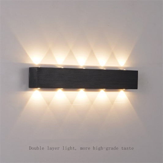 Aplica LED RFAN, Model C20990, 3 Tipuri De Lumina, 20W+18W, Negru