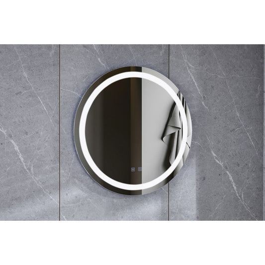 Oglinda LED, Rotunda 70 X 70 cm, Functie Dezaburire, LED Touch, Smack