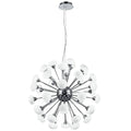 Lustra Tip Pendul RFAN, cu 42 Abajururi, 42 x G9, Argintiu/Alb