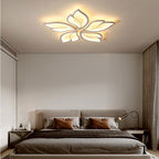 Lustra LED RFAN, Model K137-5, cu Telecomanda, 3 Tipuri de Lumina, Intensitate Reglabila, 61W, Alb