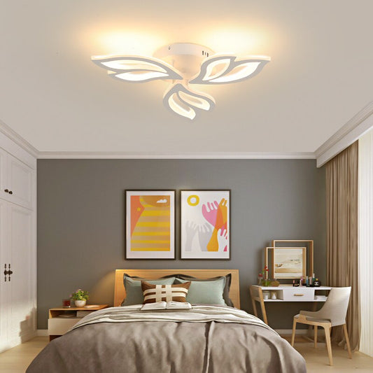 Lustra LED RFAN, Model K137-3, cu Telecomanda, 3 Tipuri de Lumina, Intensitate Reglabila, 36W, Alb