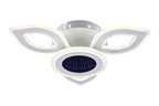 Lustra LED RFAN, Model R9019-3+1, cu Telecomanda, 3 Tipuri de Lumina plus Lumina RGB, Intensitate Reglabila, 98W, Alb