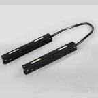 Conector Colt pentru Sina Magnetica Incastrata, Flexibil, Negru