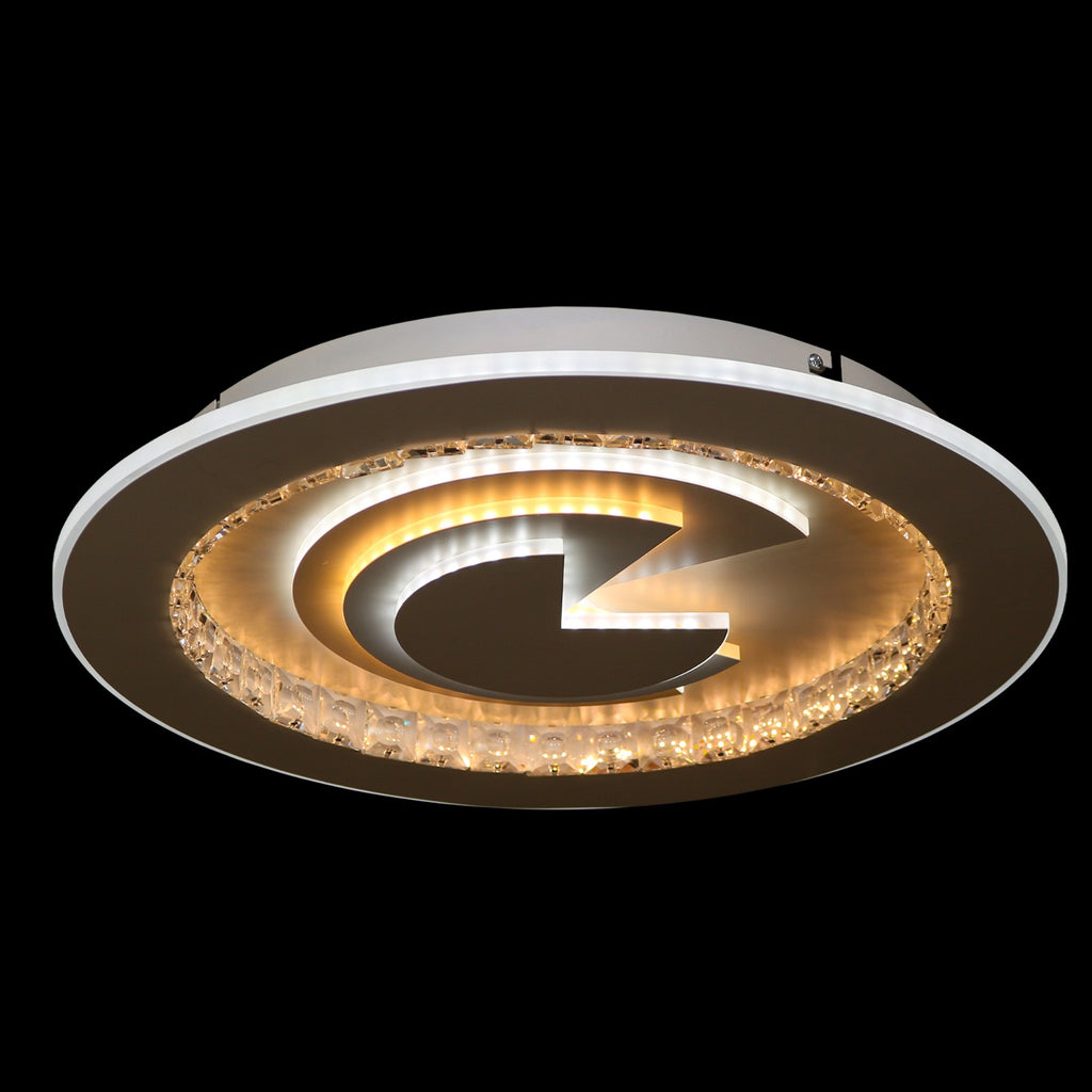 Lustra LED RFAN, Model C90/500, cu Telecomanda, 3 Tipuri de Lumina, Intensitate Reglabila, 178W, Alb