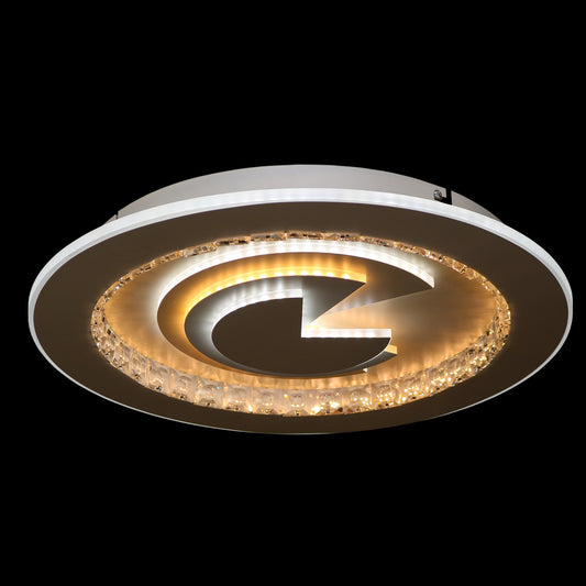 Lustra LED RFAN, Model C90/500, cu Telecomanda, 3 Tipuri de Lumina, Intensitate Reglabila, 178W, Alb