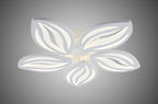 Lustra LED RFAN, Model R9027/5, cu Telecomanda, 3 Tipuri de Lumina, Intensitate Reglabila, 80W, Alb