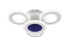 Lustra LED RFAN, Model R9020-3+1, cu Telecomanda, 3 Tipuri de Lumina plus Lumina RGB, Intensitate Reglabila, 92W, Alb