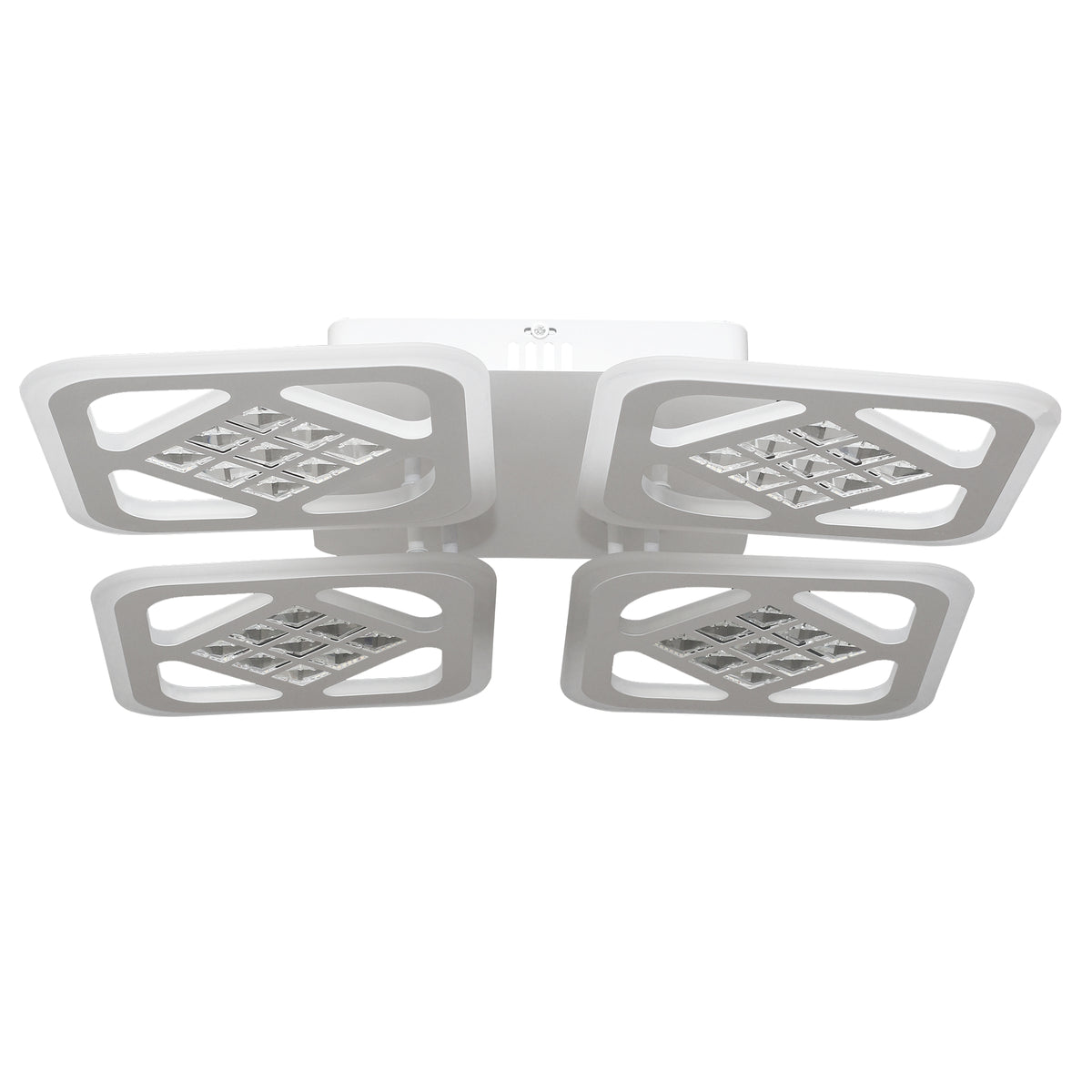 Lustra LED RFAN, Model C15/4, cu Telecomanda, 3 Tipuri de Lumina, Intensitate Reglabila, 100W, Alb