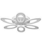 Lustra LED RFAN, Model M003/6, cu Telecomanda, 3 Tipuri de Lumina, Intensitate Reglabila, 132W, Alb