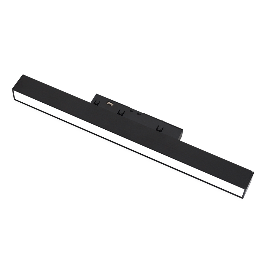 Banda LED Sina Magnetica Incastrata, Lumina Calda, 12W, Negru