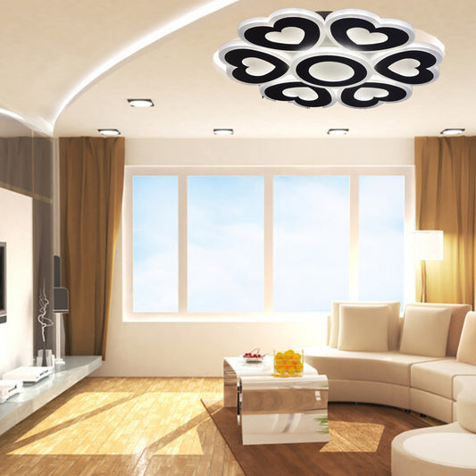 Lustra LED RFAN, Model 8119-5, cu Telecomanda, 3 Tipuri de Lumina, Intensitate Reglabila, 240W, Alb