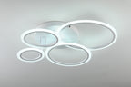 Lustra LED RFAN, Model K001-4, cu Telecomanda, 3 Tipuri de Lumina, Intensitate Reglabila, 118W, Alb