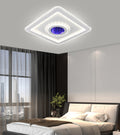 Lustra LED RFAN, Model R9017/500, cu Telecomanda, 3 Tipuri de Lumina plus Lumina RGB, Intensitate Reglabila, 134W, Alb