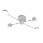 Lustra LED RFAN, Model R9029-4, cu Telecomanda, 3 Tipuri de Lumina, Intensitate Reglabila, 48W, Alb